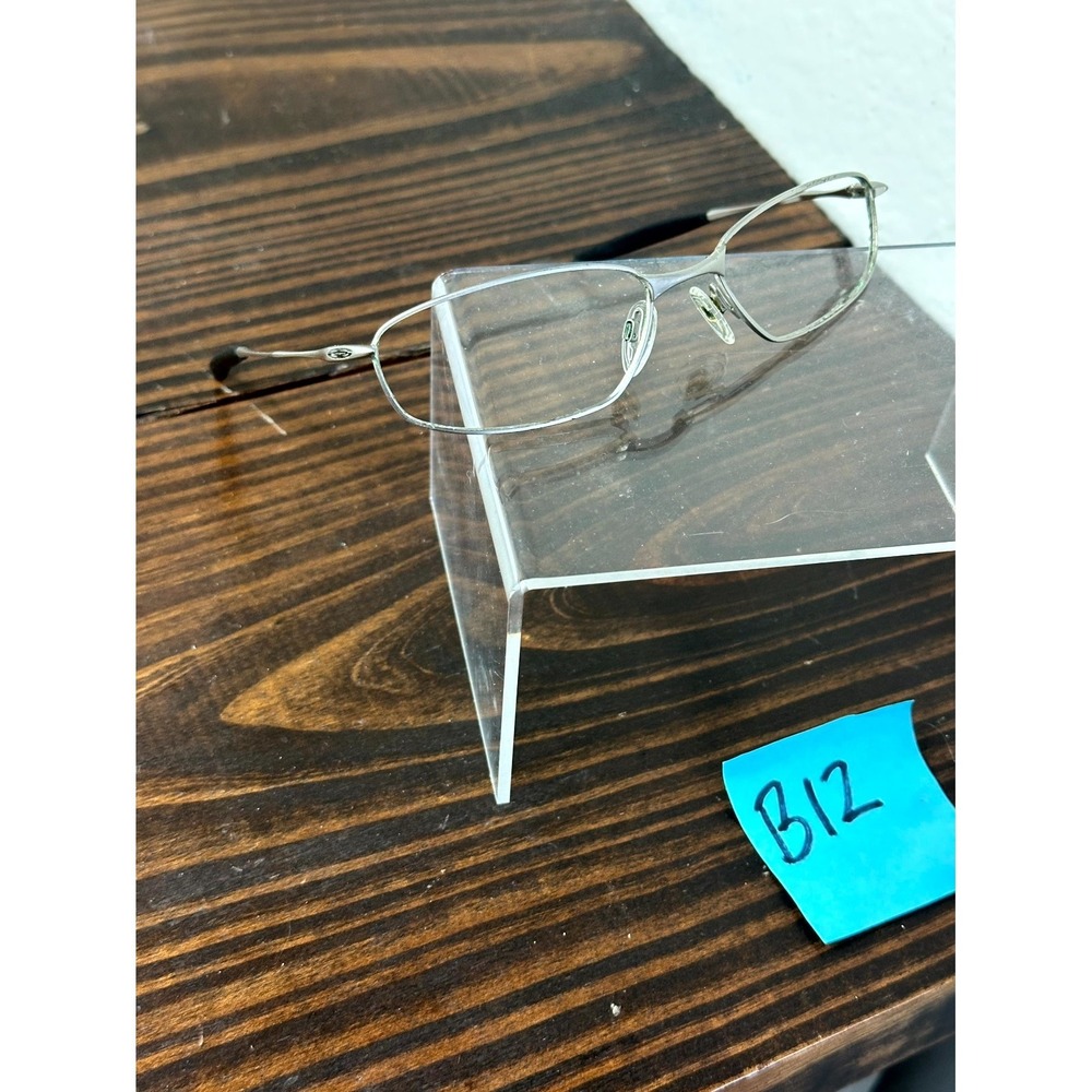Oakley Gunmetal Whisker Sunglasses Frame Polished Silver Full Rim FRAMES ONLY
